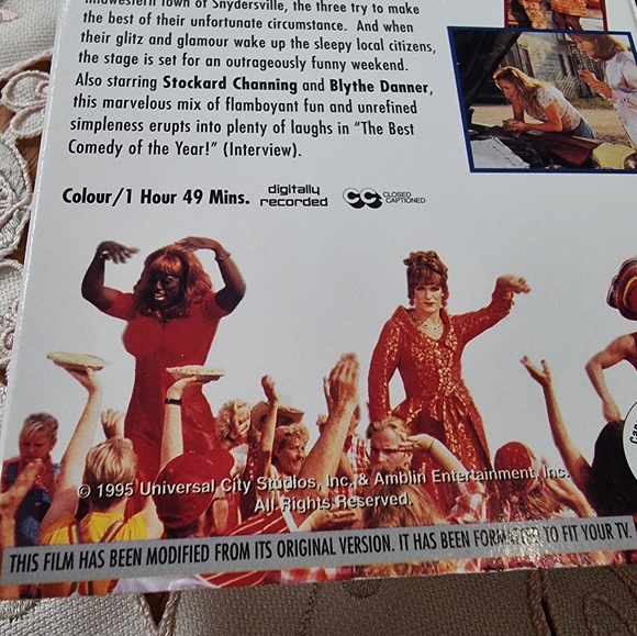 To Wong Foo, Thanks For Everything! Vintage 1995 VHS Movie - Picture 3 of 4